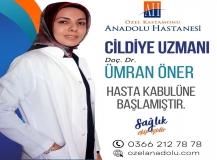 Doç. Dr. Ümran Öner, Özel Kastamonu Anadolu Hastanesinde göreve başladı
