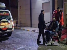 Van’da göğüs ağrısı olan hastaya kar ambulansıyla ulaşıldı

