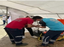 Sporcuların acil sağlık ihtiyaçlarını UMKE karşıladı
