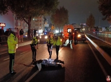 Karşıya geçmek isterken canından oldu!
