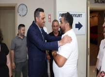 Başkan Yıldız personelle bayramlaştı